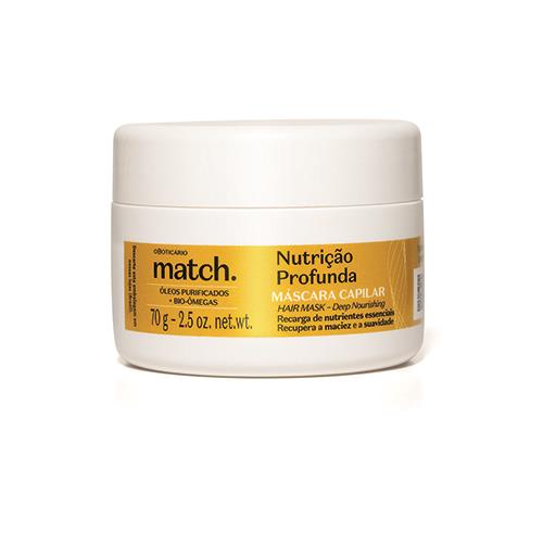 Match Máscara Capilar Nutrição Profunda 70G