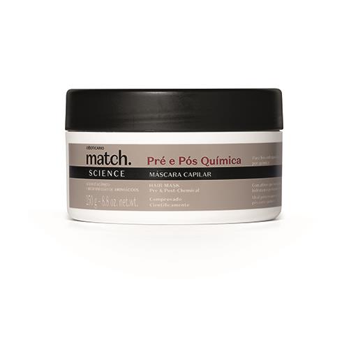 Match Máscara Capilar Science Pré E Pós Química 250G