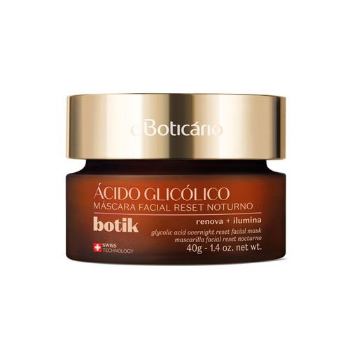 Botik Máscara Facial Reset Noturno De Ácido Glicólico 40G
