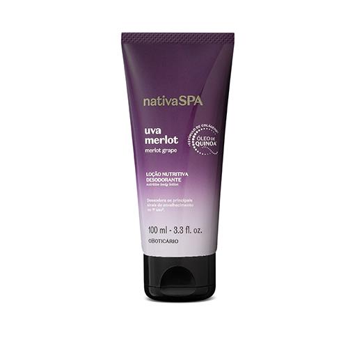 Nativa Spa Uva Merlot Loção Desodorante Hidratante Corporal, 100 Ml