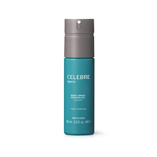 Celebre Agora Body Splash Desodorante Colônia Masculina, 100 Ml