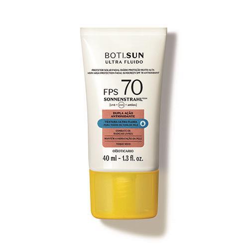 Boti.Sun Protetor Solar Facial Ultra Fluido Fps 70 40Ml