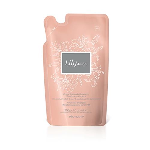 Refil Lily Creme Acetinado Desodorante Hidratante Corporal Absolu 200G