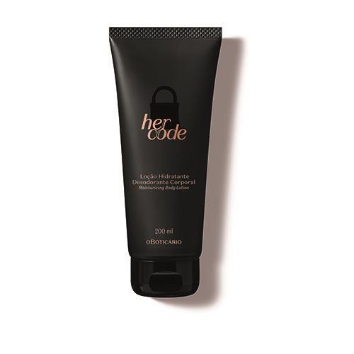 Her Code Loção Desodorante Hidratante Corporal 200Ml