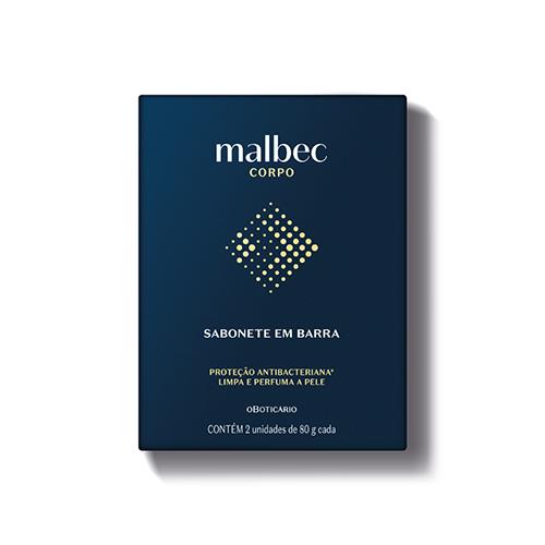 Malbec Cuidados Sabonete Em Barra, 2 Unidades De 80 G Cada